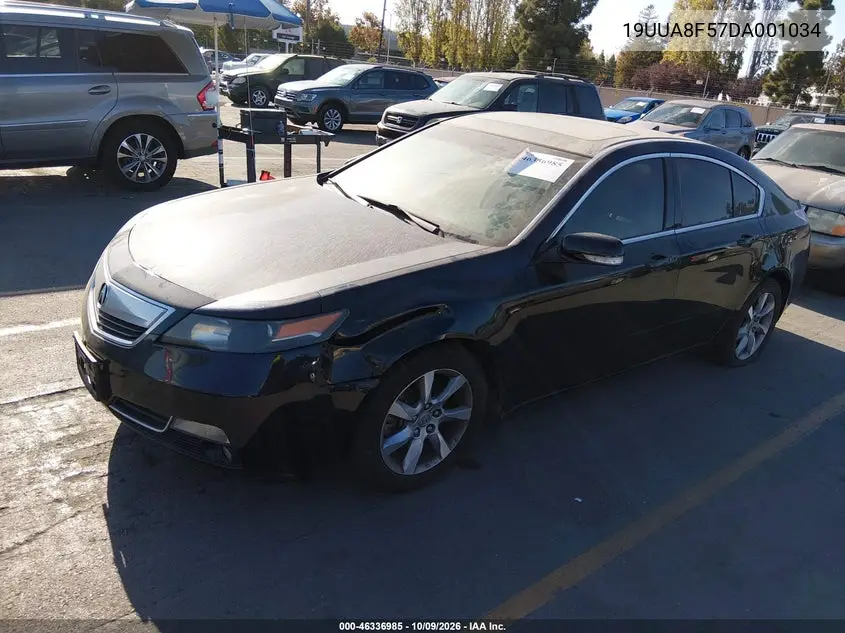 2013 ACURA TL VIN 19UUA8F57DA001034 — фото 2