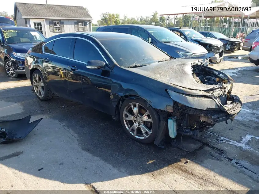 ACURA TL 2013, VIN 19UUA9F79DA002693