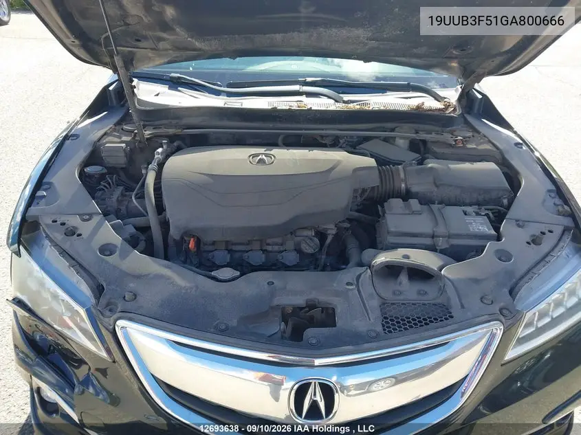 2016 ACURA TLX VIN 19UUB3F51GA800666 — фото 10