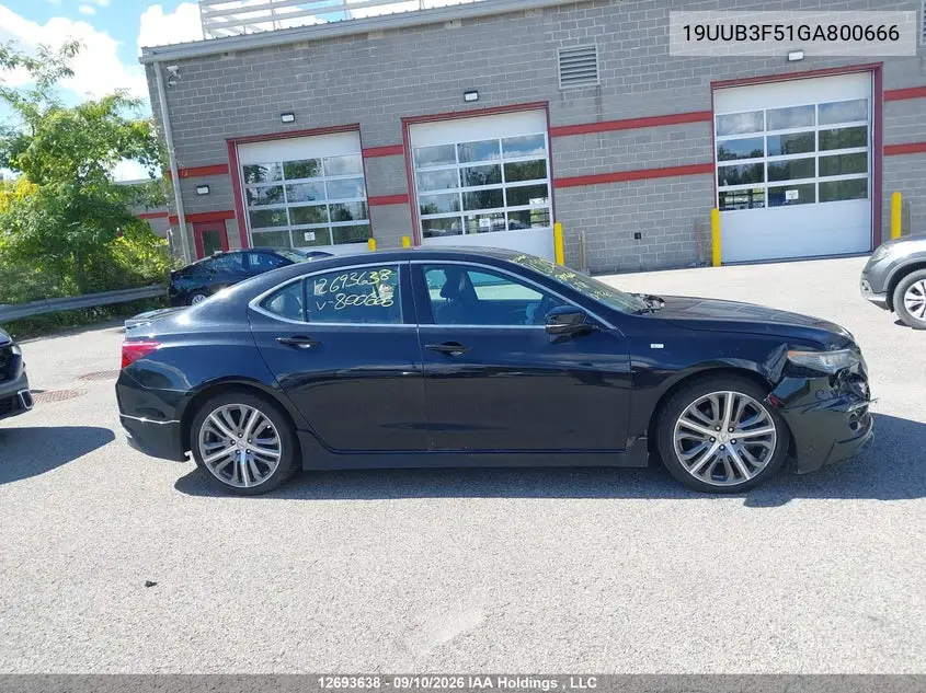 2016 ACURA TLX VIN 19UUB3F51GA800666 — фото 13