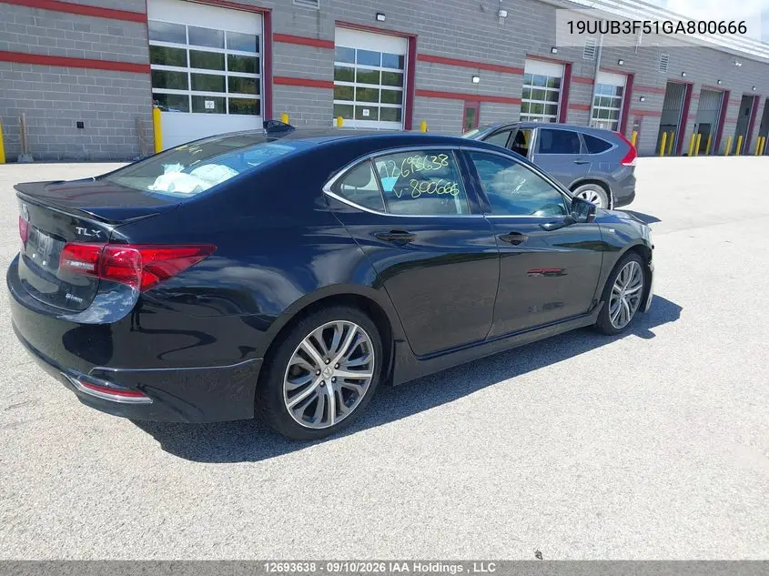 2016 ACURA TLX VIN 19UUB3F51GA800666 — фото 4