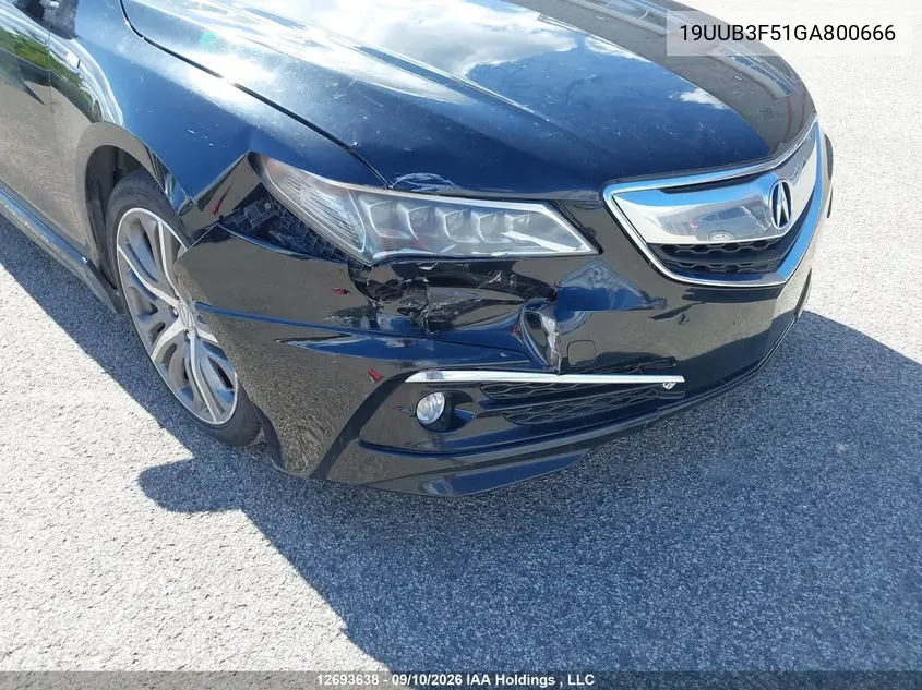 2016 ACURA TLX VIN 19UUB3F51GA800666 — фото 6