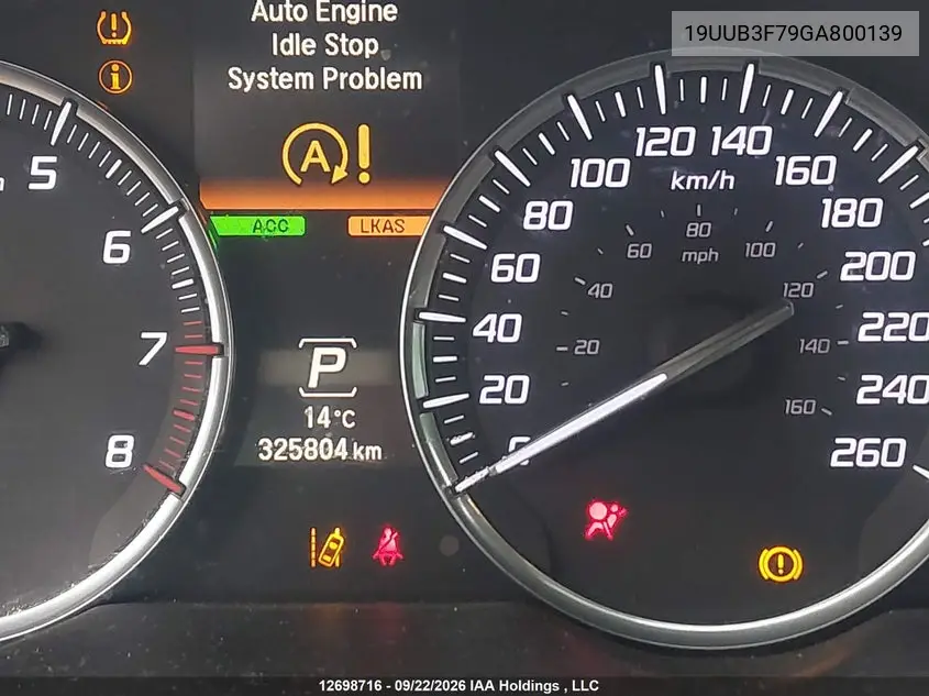 2016 ACURA TLX VIN 19UUB3F79GA800139 — фото 15
