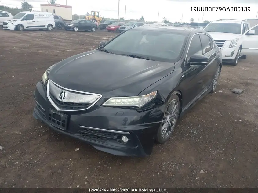 2016 ACURA TLX VIN 19UUB3F79GA800139 — фото 2