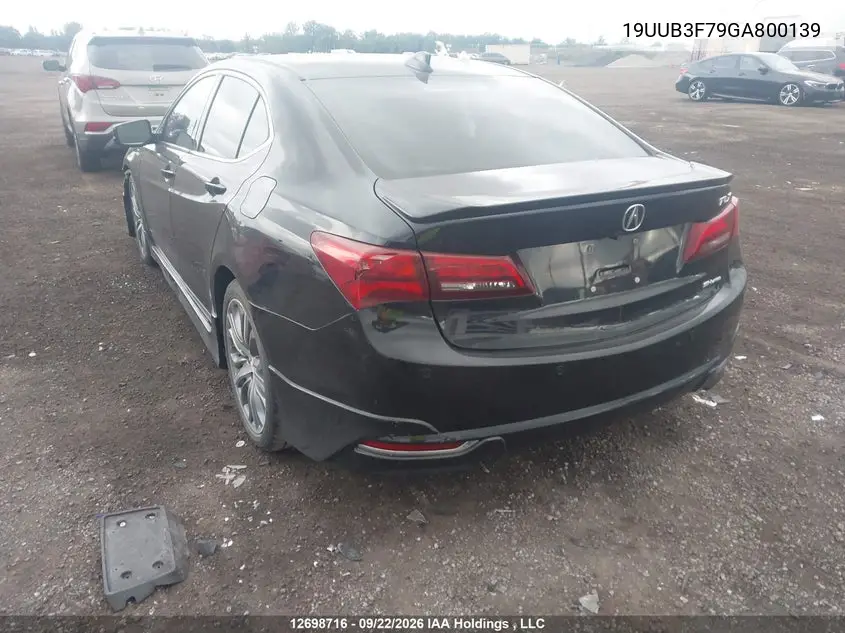 2016 ACURA TLX VIN 19UUB3F79GA800139 — фото 3