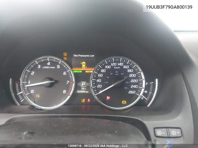 2016 ACURA TLX VIN 19UUB3F79GA800139 — фото 7