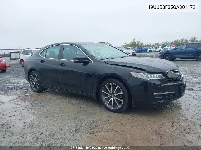 ACURA TLX 2016, VIN 19UUB3F35GA801172