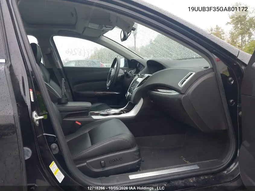 2016 ACURA TLX VIN 19UUB3F35GA801172 — фото 5