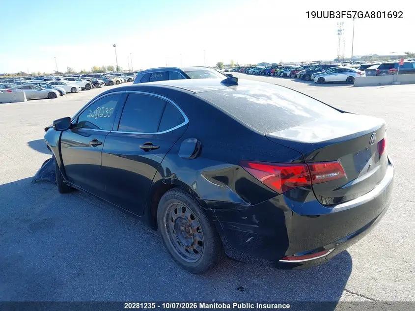 2016 ACURA TLX VIN 19UUB3F57GA801692 — фото 3