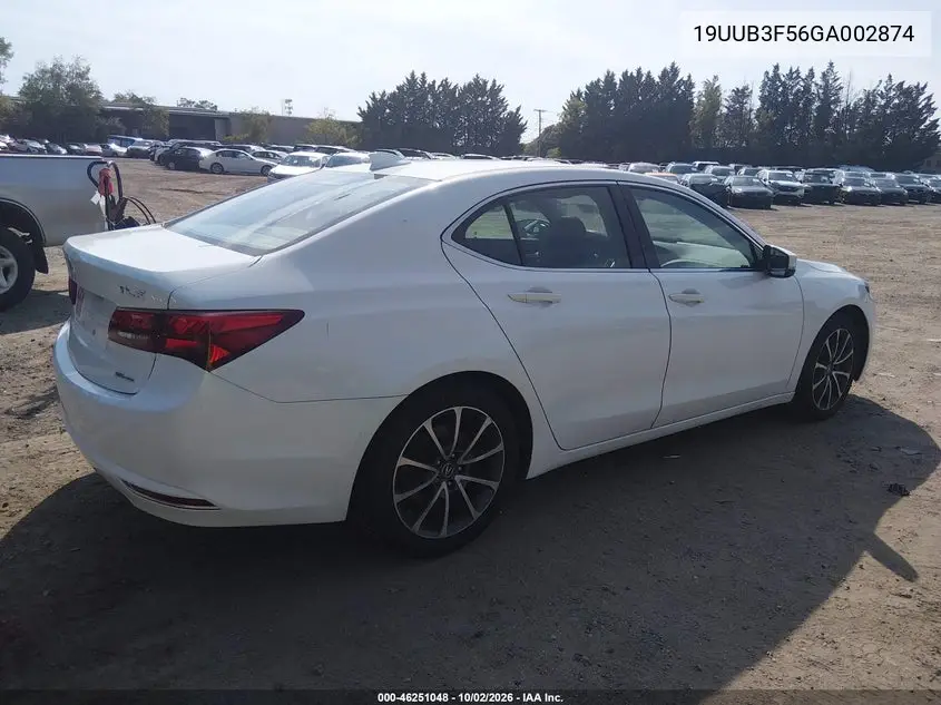 2016 ACURA TLX VIN 19UUB3F56GA002874 — фото 4