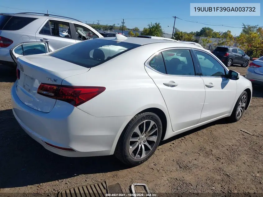 2016 ACURA TLX VIN 19UUB1F39GA003732 — фото 4
