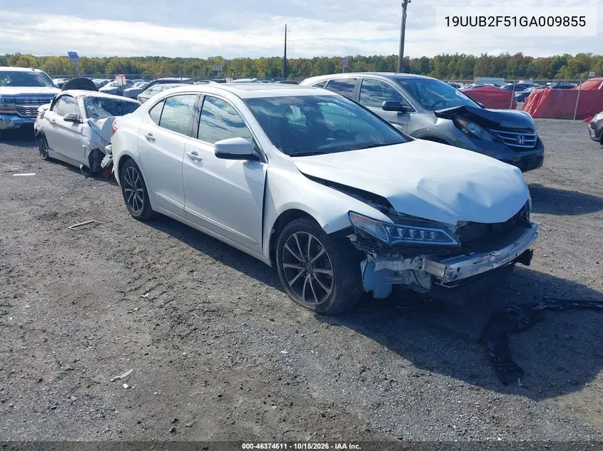 ACURA TLX 2016, VIN 19UUB2F51GA009855