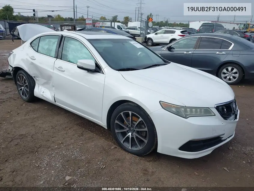 ACURA TLX 2016, VIN 19UUB2F31GA000491