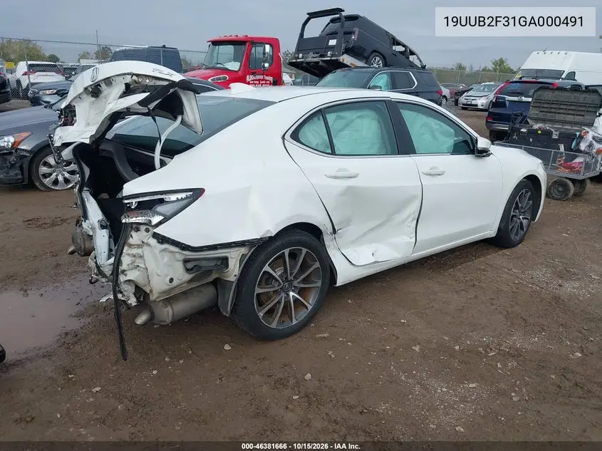 2016 ACURA TLX VIN 19UUB2F31GA000491 — фото 4