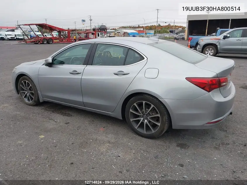2017 ACURA TLX VIN 19UUB3F30HA800514 — фото 14