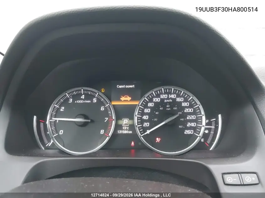 2017 ACURA TLX VIN 19UUB3F30HA800514 — фото 7