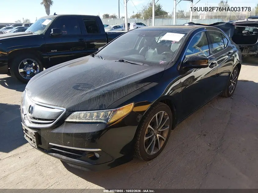 2017 ACURA TLX VIN 19UUB2F76HA003178 — фото 2