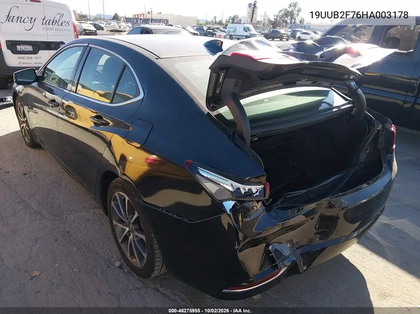 2017 ACURA TLX VIN 19UUB2F76HA003178 — фото 3
