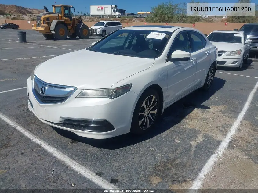 2017 ACURA TLX VIN 19UUB1F56HA001200 — фото 2