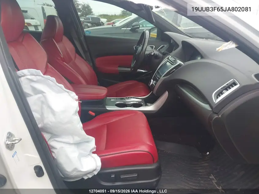 2018 ACURA TLX VIN 19UUB3F65JA802081 — фото 5