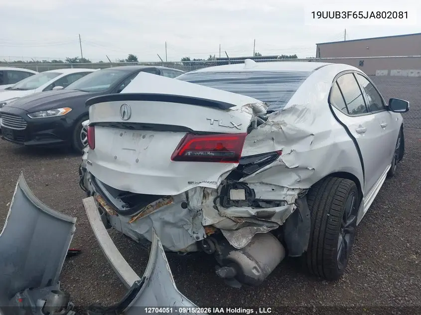 2018 ACURA TLX VIN 19UUB3F65JA802081 — фото 6
