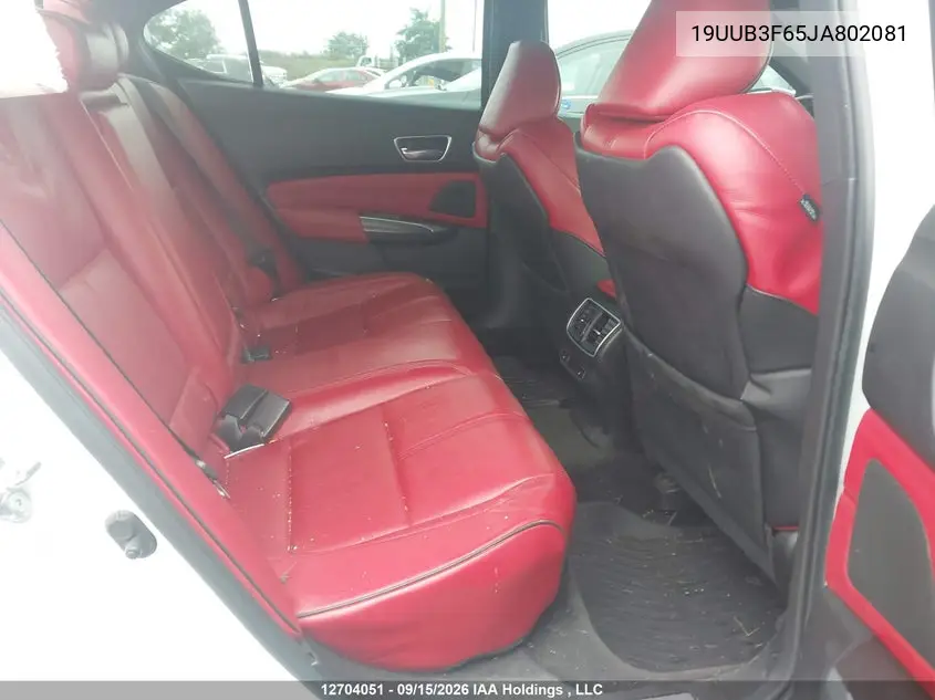 2018 ACURA TLX VIN 19UUB3F65JA802081 — фото 8