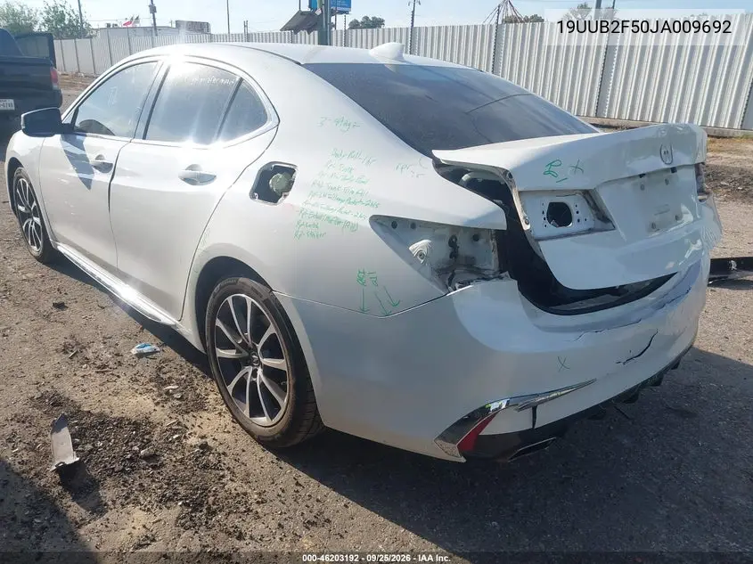 2018 ACURA TLX VIN 19UUB2F50JA009692 — фото 3