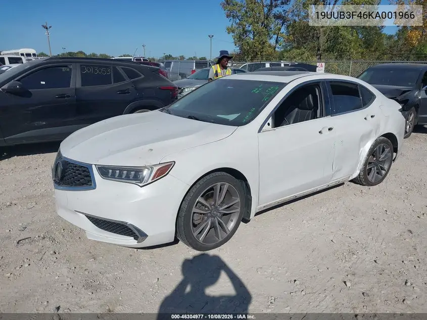 2019 ACURA TLX VIN 19UUB3F46KA001966 — фото 2