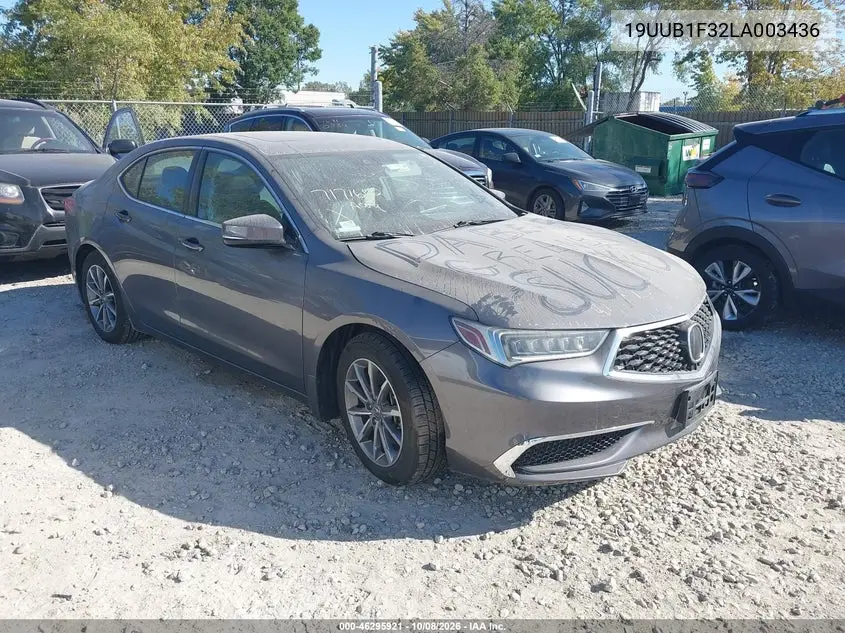 ACURA TLX 2020, VIN 19UUB1F32LA003436