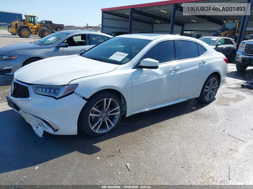 2020 ACURA TLX VIN 19UUB2F46LA001493 — фото 2