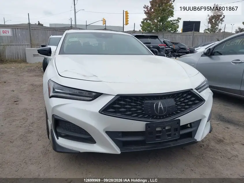2021 ACURA TLX VIN 19UUB6F95MA801867 — фото 12