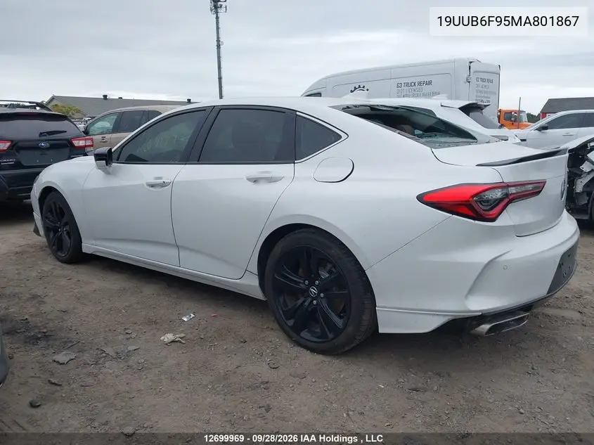 2021 ACURA TLX VIN 19UUB6F95MA801867 — фото 14