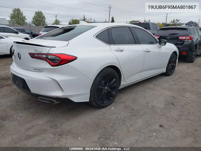 2021 ACURA TLX VIN 19UUB6F95MA801867 — фото 4