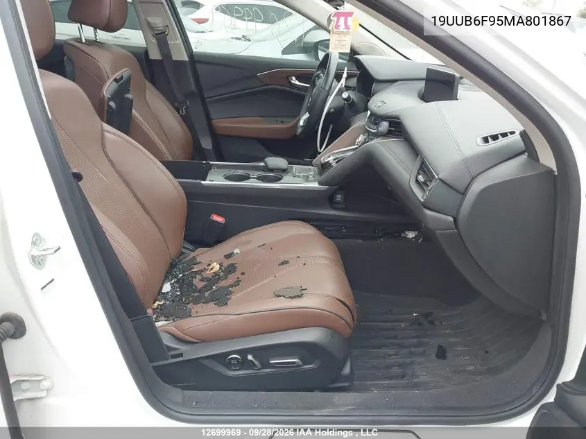 2021 ACURA TLX VIN 19UUB6F95MA801867 — фото 5