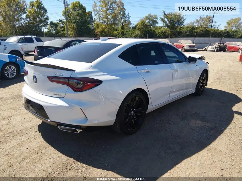 2021 ACURA TLX VIN 19UUB6F50MA008554 — фото 4