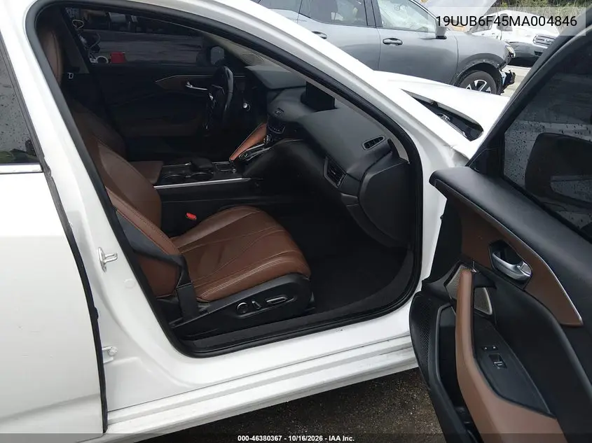 2021 ACURA TLX VIN 19UUB6F45MA004846 — фото 5