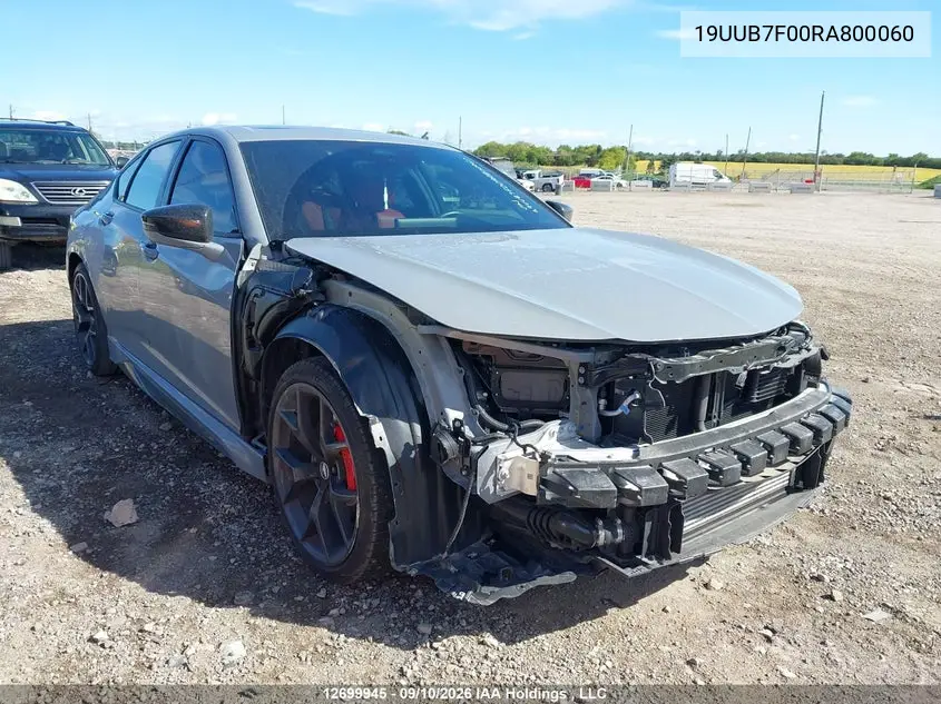 ACURA TLX 2024, VIN 19UUB7F00RA800060
