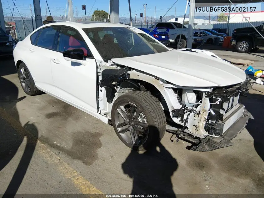 ACURA TLX 2025, VIN 19UUB6F58SA002157