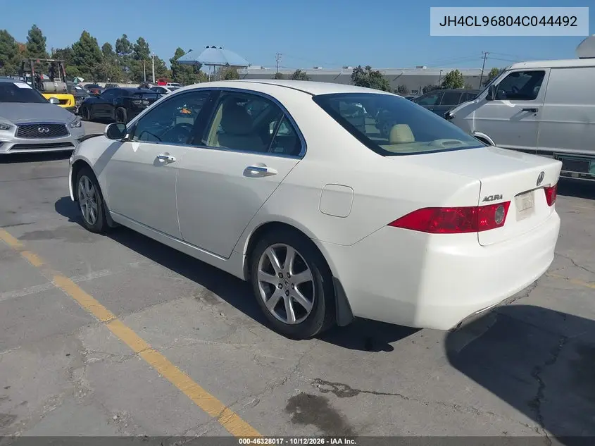2004 ACURA TSX VIN JH4CL96804C044492 — фото 3