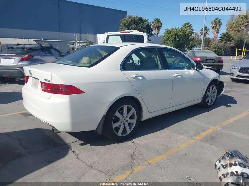 2004 ACURA TSX VIN JH4CL96804C044492 — фото 4