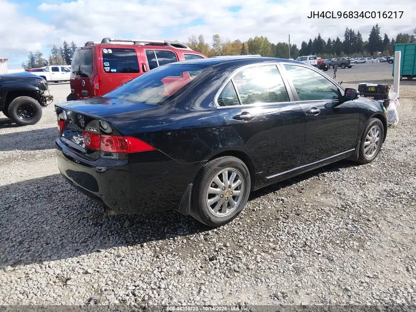 2004 ACURA TSX VIN JH4CL96834C016217 — фото 4