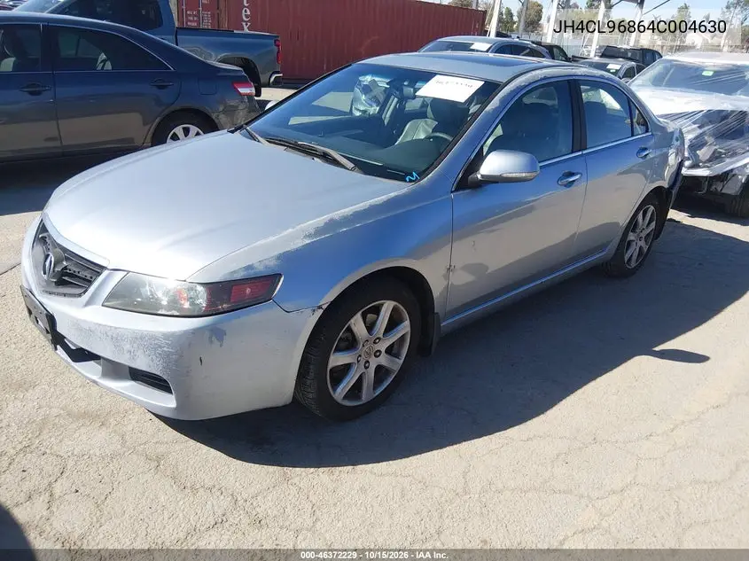 2004 ACURA TSX VIN JH4CL96864C004630 — фото 2