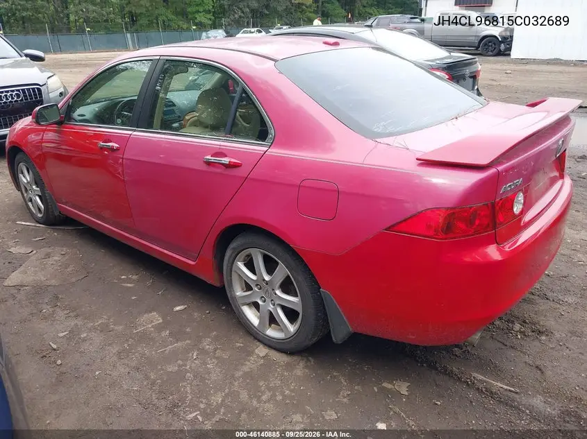 2005 ACURA TSX VIN JH4CL96815C032689 — фото 3