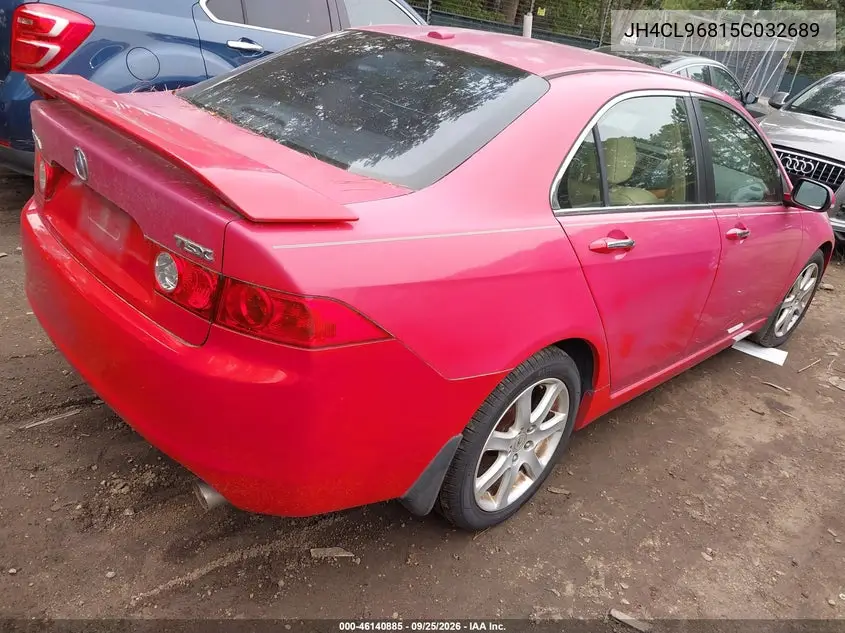2005 ACURA TSX VIN JH4CL96815C032689 — фото 4