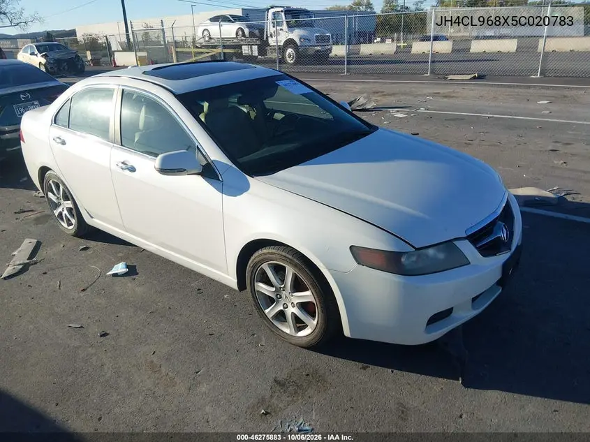 ACURA TSX 2005, VIN JH4CL968X5C020783