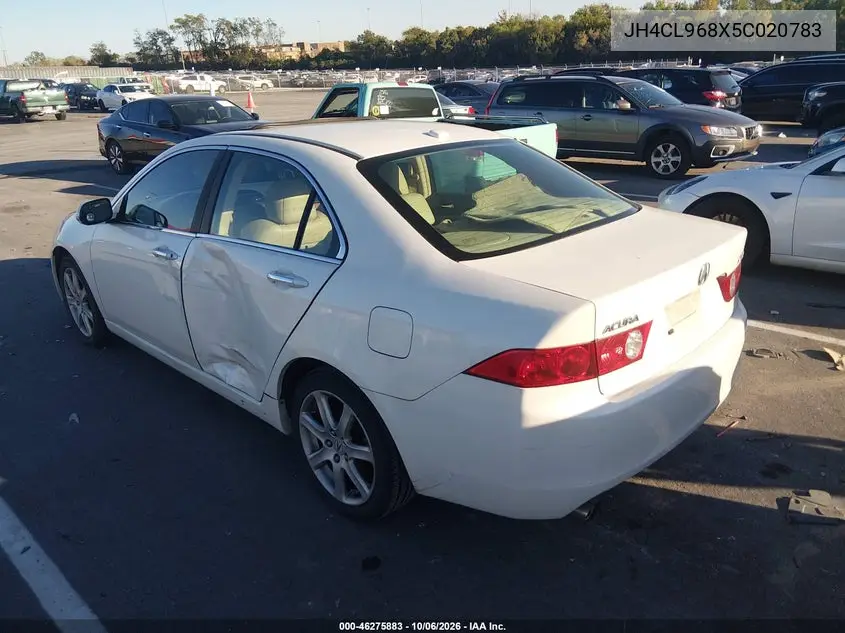 2005 ACURA TSX VIN JH4CL968X5C020783 — фото 3