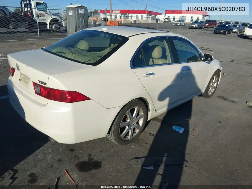 2005 ACURA TSX VIN JH4CL968X5C020783 — фото 4
