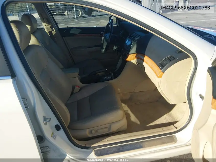 2005 ACURA TSX VIN JH4CL968X5C020783 — фото 5