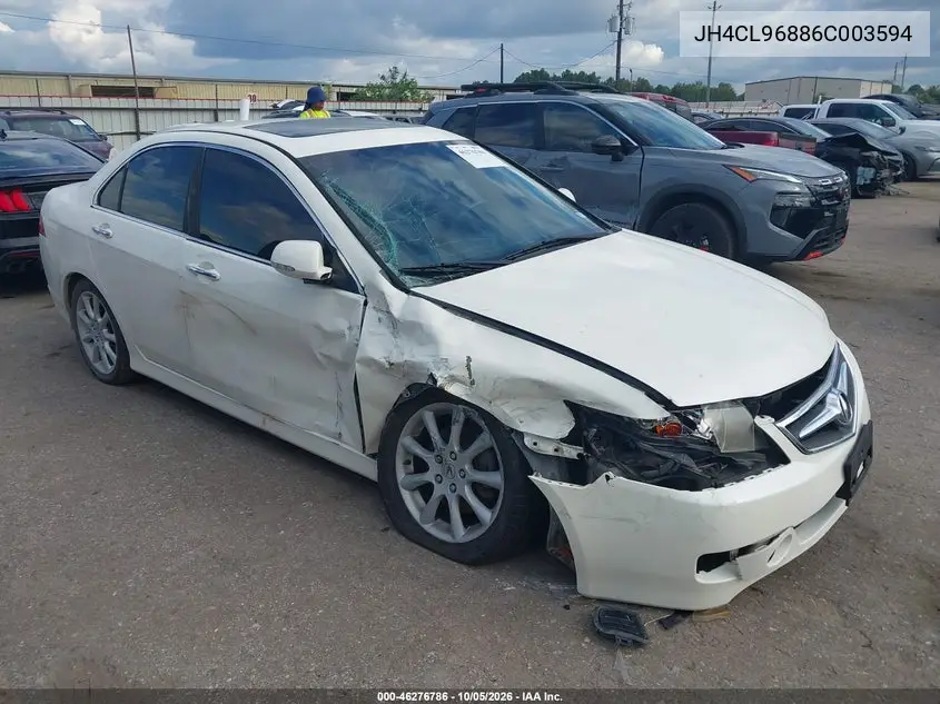 ACURA TSX 2006, VIN JH4CL96886C003594