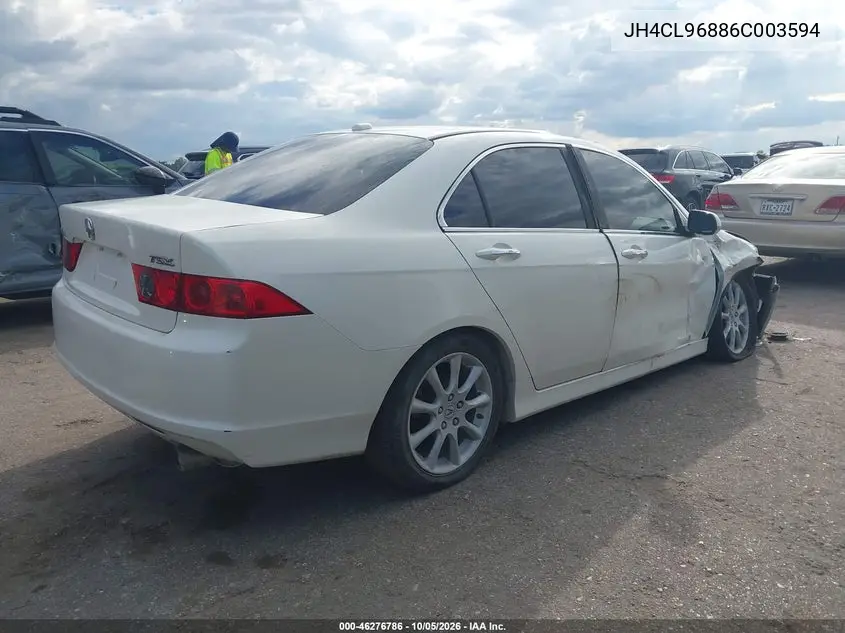 2006 ACURA TSX VIN JH4CL96886C003594 — фото 4